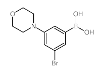 (3-BROMO-5-MORPHOLINOPHENYL)BORONIC ACID Structure