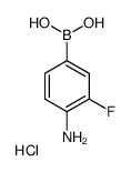 4-氨基-3-氟苯硼酸 盐酸盐结构式