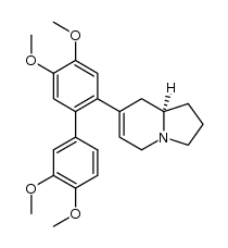 (R)-7-(3',4,4',5-tetramethoxy-[1,1'-biphenyl]-2-yl)-1,2,3,5,8,8a-hexahydroindolizine结构式