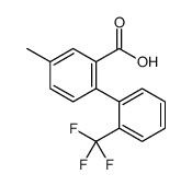 5-methyl-2-[2-(trifluoromethyl)phenyl]benzoic acid结构式