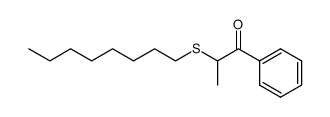 α-(n-octylthio)propiophenone结构式