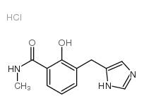 2-hydroxy-3-(3H-imidazol-4-ylmethyl)-N-methyl-benzamide hydrochloride Structure