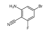 2-氨基-4-溴-6-氟苯甲腈结构式