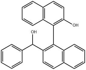 (S)-2-羟基-2'-[(R)-羟基(苯基)甲基]-[1,1'-联萘]结构式