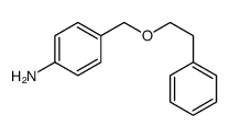 4-(2-phenylethoxymethyl)aniline结构式