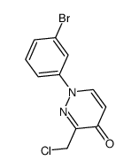 1-(3-bromophenyl)-3-(chloromethyl)pyridazin-4(1H)-one Structure