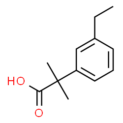 2-(3-乙基苯基)-2-甲基丙酸结构式