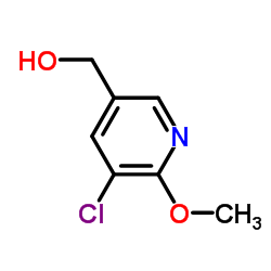 2-甲氧基-3-氯-5-羟甲基吡啶结构式