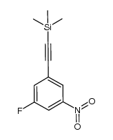 [(3-fluoro-5-nitrophenyl)ethynyl](trimethyl)silane结构式