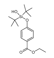 ethyl 4-((di-tert-butyl(hydroxy)silyl)oxy)benzoate Structure