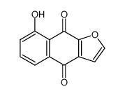 8-Hydroxy-naphtho[2,3-b]furan-4,9-dione结构式