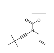 N-allyl-N-tert-butoxycarbonyl-3,3-dimethylbut-1-yn-1-ylamine结构式