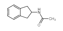 N-(2,3-二氢-1H-茚-2-基)乙酰胺结构式