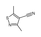 3,5-dimethyl-1,2-thiazole-4-carbonitrile结构式