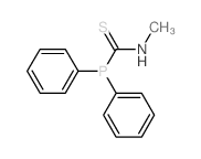 Phosphinecarbothioamide,N-methyl-1,1-diphenyl- Structure