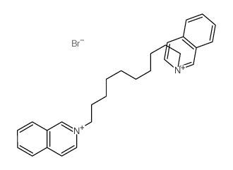 Isoquinolinium,2,2'-(1,10-decanediyl)bis-, bromide (1:2)结构式