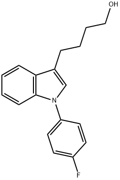 4-[1-(4-Fluorophenyl)-1H-indol-3-yl]-1-butanol结构式