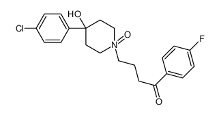 4-[4-(4-chlorophenyl)-4-hydroxy-1-oxidopiperidin-1-ium-1-yl]-1-(4-fluorophenyl)butan-1-one结构式