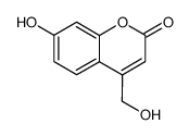 7-羟基-4-(羟甲基)-2H-色烯-2-酮结构式