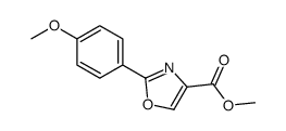 Methyl 2-(4-methoxyphenyl)-1,3-oxazole-4-carboxylate结构式