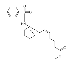 methyl (Z)-7-[(1R,2S,3S,4R)-3-(benzenesulfonamido)-2-bicyclo[2.2.1]heptanyl]hept-5-enoate Structure