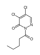 4,5-dichloro-2-pentanoyl-pyridazin-3-one结构式