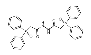 N,N'-bis-(diphenylphosphinoylacetyl)hydrazine结构式