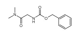 N-Benzyloxycarbonylglycine dimethylamide结构式