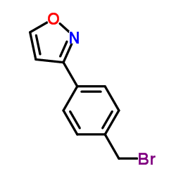 3-(4-(溴甲基)苯基)异噁唑结构式