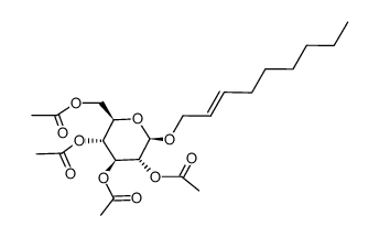 (E)-2-nonen-1-yl 2,3,4,6-tetra-O-acetyl-β-D-glucopyranoside Structure