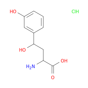 2-氨基-4-羟基-4-(3-羟基苯基)丁酸盐酸盐结构式