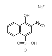 4-hydroxy-3-nitroso-naphthalene-1-sulfonic acid Structure