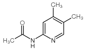 2-乙酰氨基-4,5-二甲基吡啶结构式