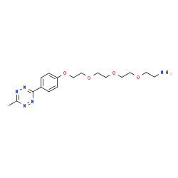 Methyltetrazine-PEG4-amine结构式