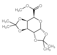 1,2,3,4-二-o-异亚丙基-alpha-d-半乳糖醛酸甲酯结构式