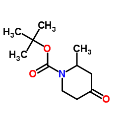 1-boc-2-methyl-piperidin-4-one Structure