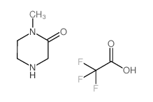 1-甲基哌嗪-2-酮 三氟乙酸酯结构式
