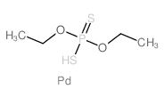 Phosphorodithioic acid, O,O-diethyl ester, palladium (2+) salt (8CI 9CI)结构式