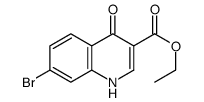 7-溴-4-氧代-1,4-二氢喹啉-3-羧酸乙酯结构式