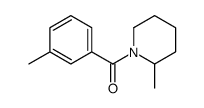 2-Methyl-1-(3-Methylbenzoyl)piperidine结构式