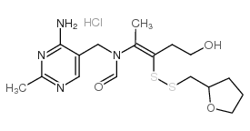 呋喃硫胺及盐酸呋喃硫胺结构式