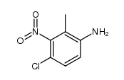 4-chloro-2-methyl-3-nitro-aniline结构式