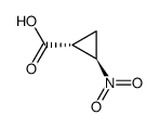 Cyclopropanecarboxylic acid, 2-nitro-, (1R,2R)-rel- (9CI) Structure