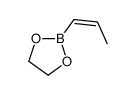 2-[(E)-1-Propenyl]-1,3,2-dioxaborolane结构式