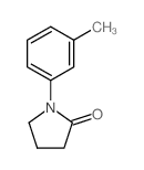 1-(3-甲基苯基)吡咯烷-2-酮结构式