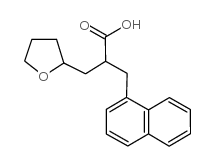 3-萘基-2-((四氢呋喃基-2)-甲基)丙酸结构式