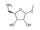 alpha-D-Ribofuranoside,methyl5-amino-5-deoxy-(9CI) Structure