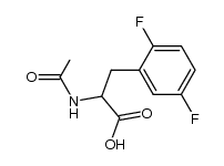 2-acetamido-3-(2,5-difluorophenyl)propanoic acid结构式
