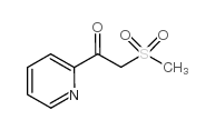 2-(methylsulfonyl)-1-pyridin-2-ylethanone结构式