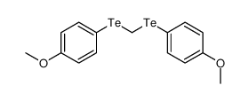 1-methoxy-4-[(4-methoxyphenyl)tellanylmethyltellanyl]benzene Structure